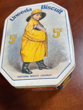 Nabisco Uneeda Biscuit Advertising Tin Bristol Ware Vintage Style